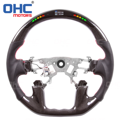 Sports LED Carbon Fiber Steering Wheel Compatible With 2018 Nissan Patrol OHC MOTORS