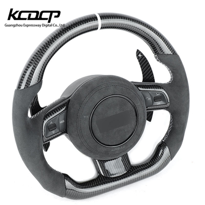 Durable Fit For R8 Carbon Flat Bottom Steering Wheel Rise Fit For TTT TTS TTRS R8 V8 V10 2008-2019
