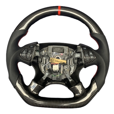 Sports CCExcellent Real Top Round Professional Custom Flat Shape Carbon Fiber Steering Wheel For Honda TL