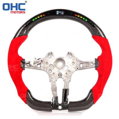 Custom OE /Customized carbon fiber steering wheel fit for BMW 1 2 3 4 series x1 x2 x3 x4 x5 x6 M Sport LED carbon fiber steering wheel
