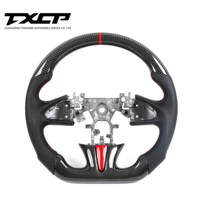 Custom refit Alcantar carbon fiber steering wheel for Q50 Infinite-I Q50L Q60 Q30 QX30 racing wheel convertible
