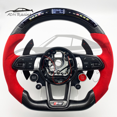 Customize 2015+ For AUDI R8 TT TTRS Custom Carbon Steering Wheels With LCD Screen Shift Light